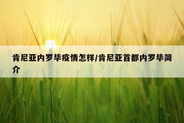 肯尼亚内罗毕疫情怎样/肯尼亚首都内罗毕简介