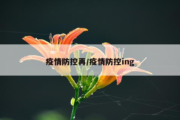疫情防控再/疫情防控ing
