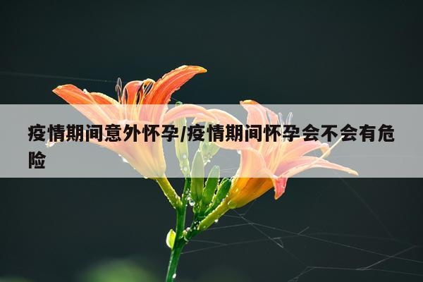 疫情期间意外怀孕/疫情期间怀孕会不会有危险
