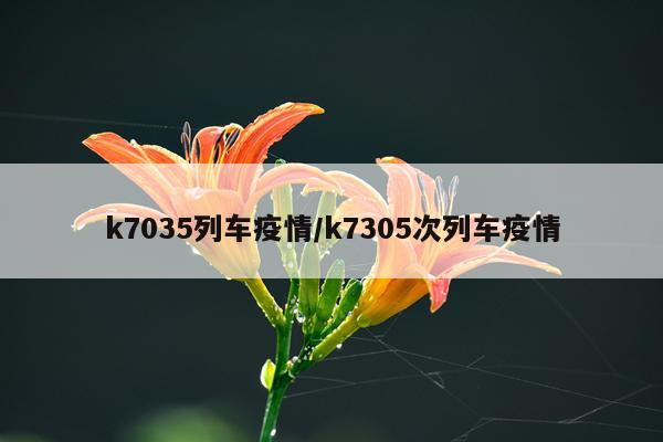 k7035列车疫情/k7305次列车疫情