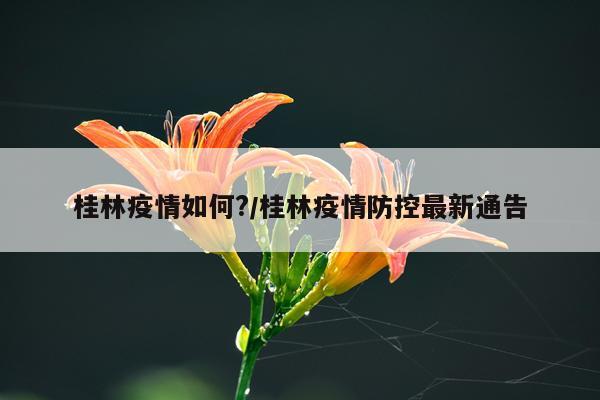 桂林疫情如何?/桂林疫情防控最新通告