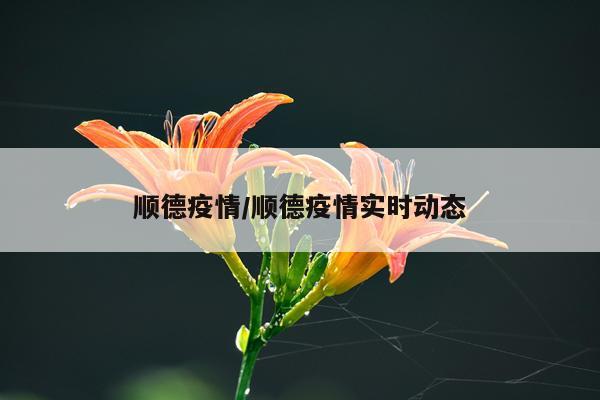 顺德疫情/顺德疫情实时动态