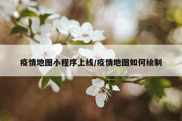 疫情地图小程序上线/疫情地图如何绘制