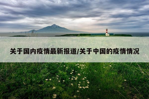 关于国内疫情最新报道/关于中国的疫情情况