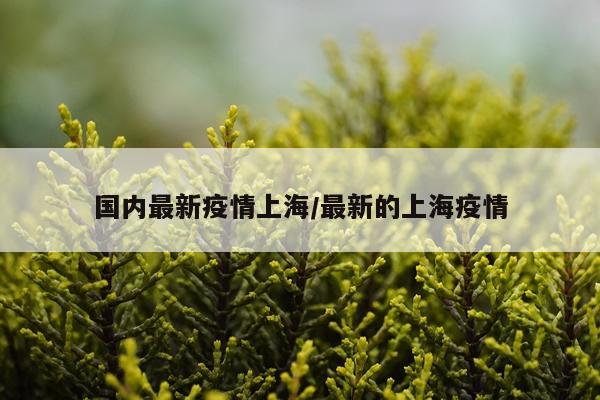 国内最新疫情上海/最新的上海疫情