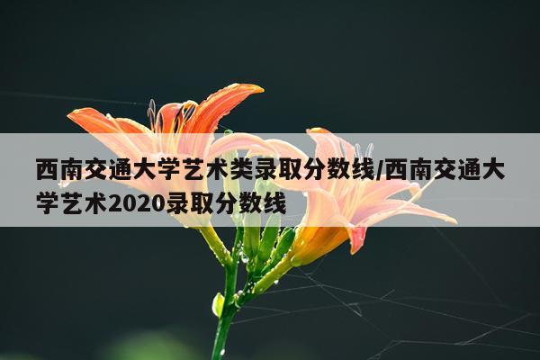 西南交通大学艺术类录取分数线/西南交通大学艺术2020录取分数线