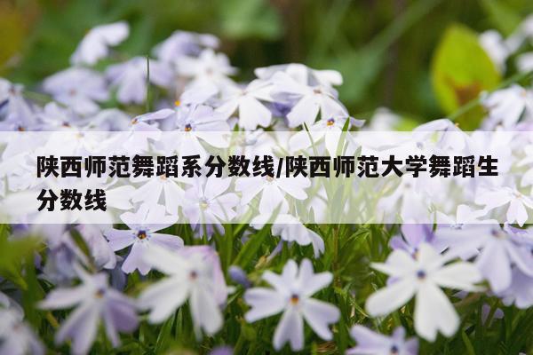 陕西师范舞蹈系分数线/陕西师范大学舞蹈生分数线