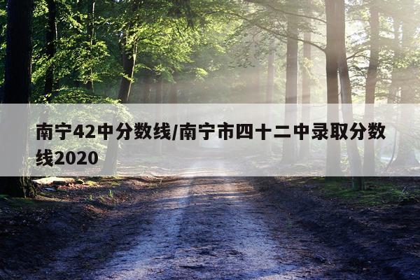 南宁42中分数线/南宁市四十二中录取分数线2020