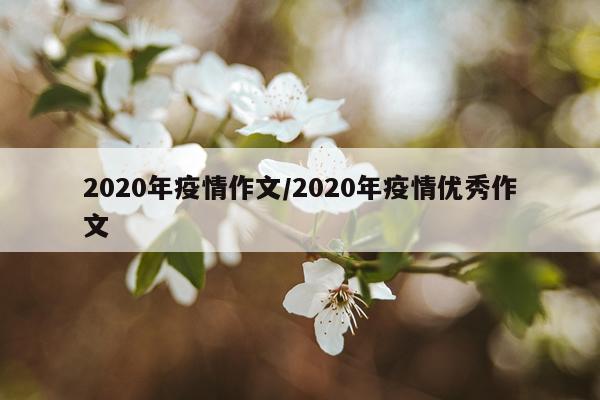 2020年疫情作文/2020年疫情优秀作文