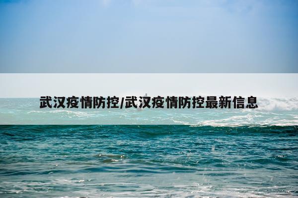 武汉疫情防控/武汉疫情防控最新信息