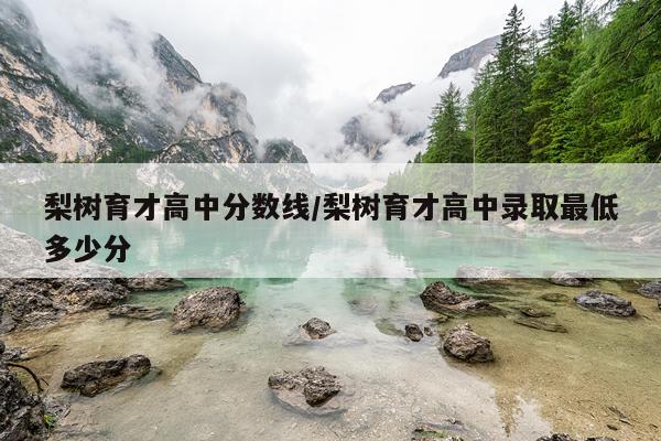 梨树育才高中分数线/梨树育才高中录取最低多少分
