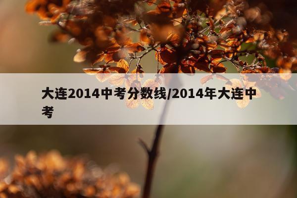 大连2014中考分数线/2014年大连中考