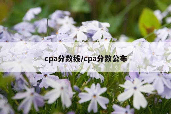 cpa分数线/cpa分数公布