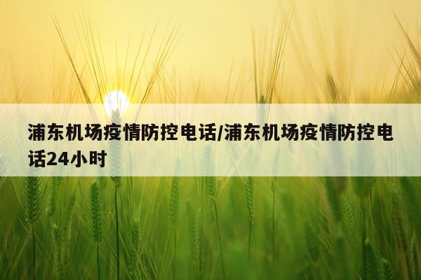 浦东机场疫情防控电话/浦东机场疫情防控电话24小时
