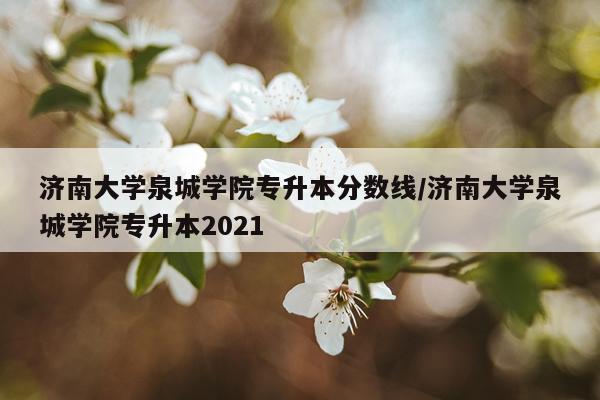 济南大学泉城学院专升本分数线/济南大学泉城学院专升本2021