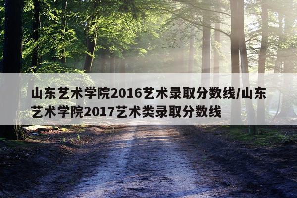 山东艺术学院2016艺术录取分数线/山东艺术学院2017艺术类录取分数线