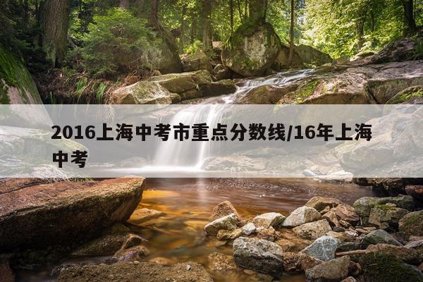 2016上海中考市重点分数线/16年上海中考