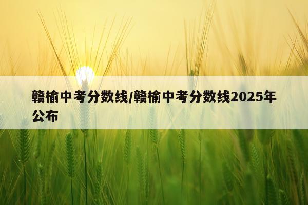 赣榆中考分数线/赣榆中考分数线2025年公布