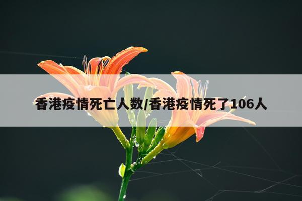 香港疫情死亡人数/香港疫情死了106人