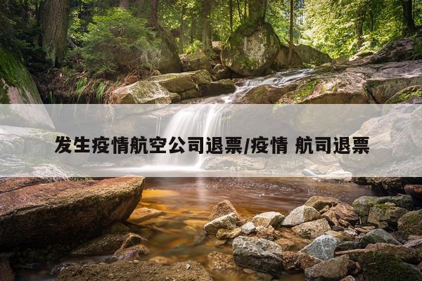 发生疫情航空公司退票/疫情 航司退票