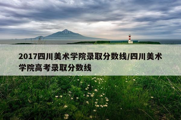2017四川美术学院录取分数线/四川美术学院高考录取分数线