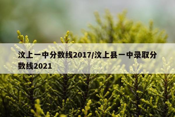 汶上一中分数线2017/汶上县一中录取分数线2021