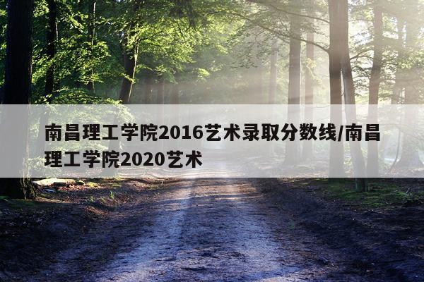 南昌理工学院2016艺术录取分数线/南昌理工学院2020艺术