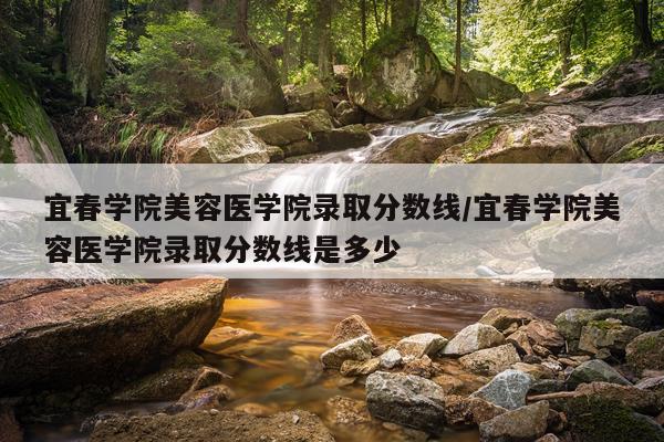 宜春学院美容医学院录取分数线/宜春学院美容医学院录取分数线是多少