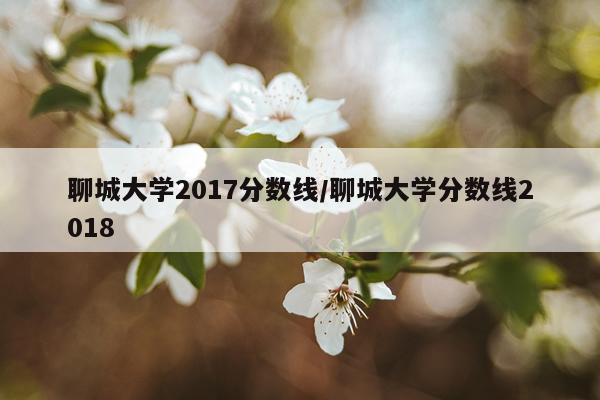 聊城大学2017分数线/聊城大学分数线2018