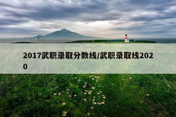 2017武职录取分数线/武职录取线2020