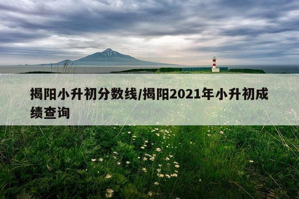 揭阳小升初分数线/揭阳2021年小升初成绩查询