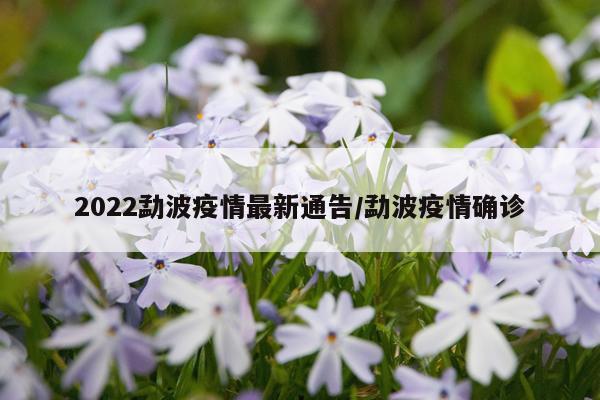2022勐波疫情最新通告/勐波疫情确诊