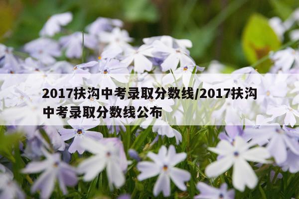 2017扶沟中考录取分数线/2017扶沟中考录取分数线公布