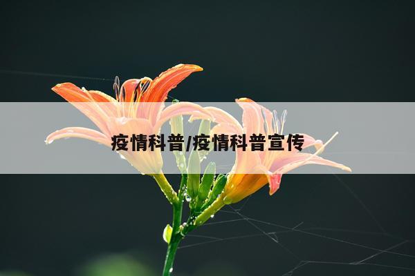 疫情科普/疫情科普宣传