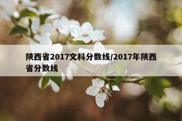 陕西省2017文科分数线/2017年陕西省分数线