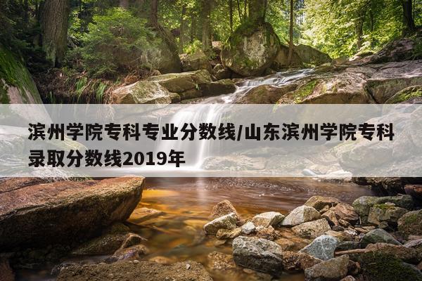 滨州学院专科专业分数线/山东滨州学院专科录取分数线2019年
