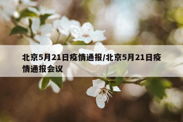 北京5月21日疫情通报/北京5月21日疫情通报会议