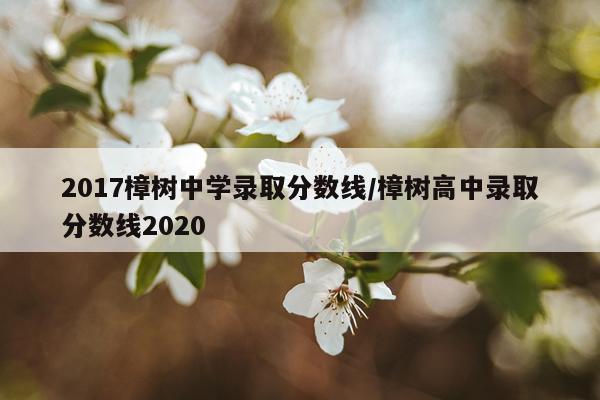2017樟树中学录取分数线/樟树高中录取分数线2020