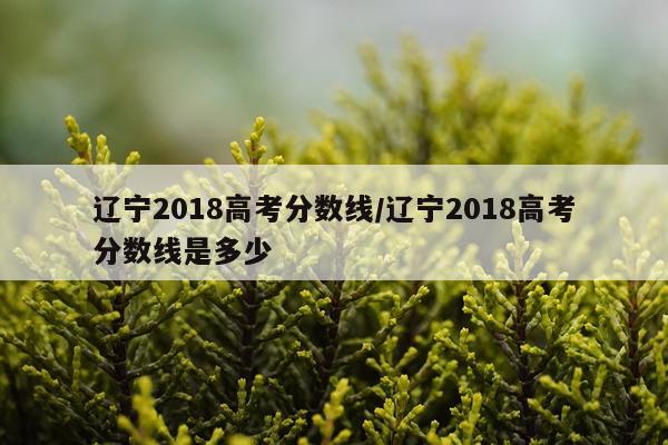 辽宁2018高考分数线/辽宁2018高考分数线是多少