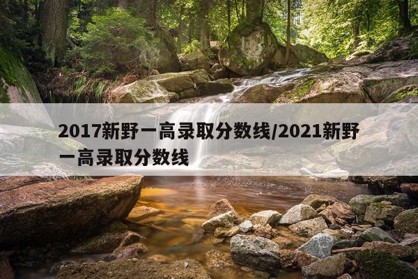 2017新野一高录取分数线/2021新野一高录取分数线