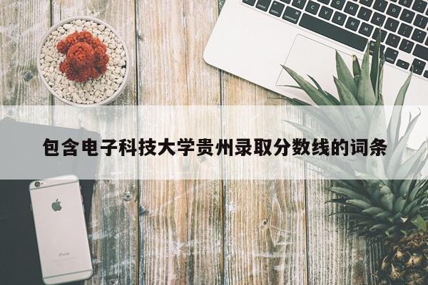 包含电子科技大学贵州录取分数线的词条