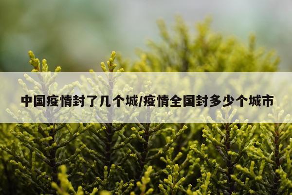 中国疫情封了几个城/疫情全国封多少个城市