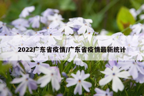 2022广东省疫情/广东省疫情最新统计