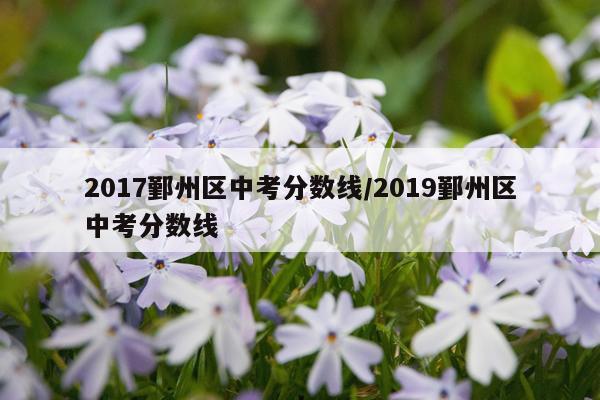 2017鄞州区中考分数线/2019鄞州区中考分数线