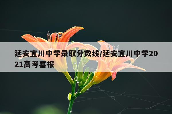 延安宜川中学录取分数线/延安宜川中学2021高考喜报