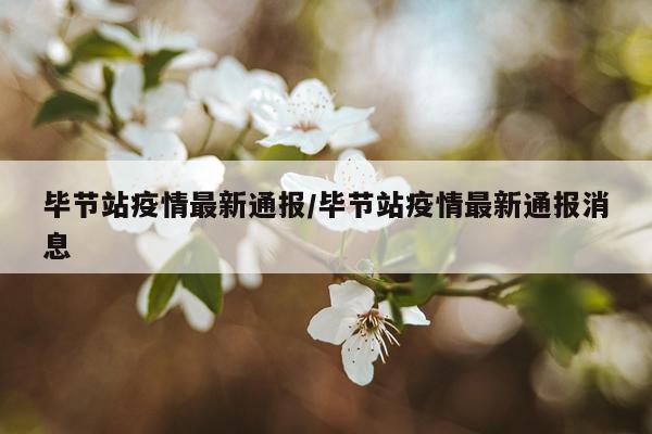 毕节站疫情最新通报/毕节站疫情最新通报消息