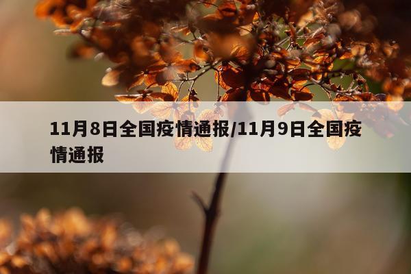 11月8日全国疫情通报/11月9日全国疫情通报