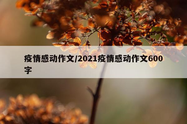 疫情感动作文/2021疫情感动作文600字