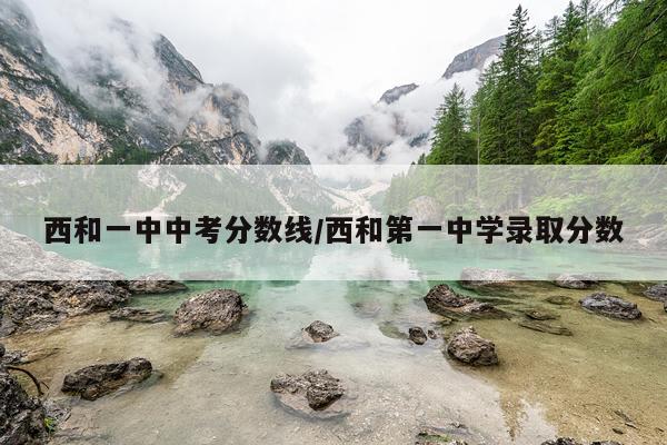西和一中中考分数线/西和第一中学录取分数
