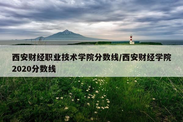 西安财经职业技术学院分数线/西安财经学院2020分数线